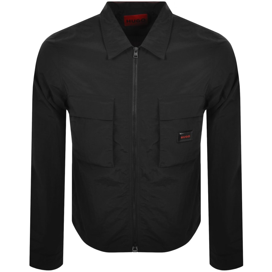 HUGO Eselio Overshirt Black